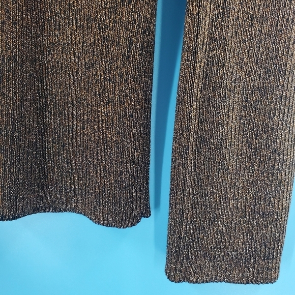 Chico's silk blend v-neck metallic sweater - Picture 9 of 14